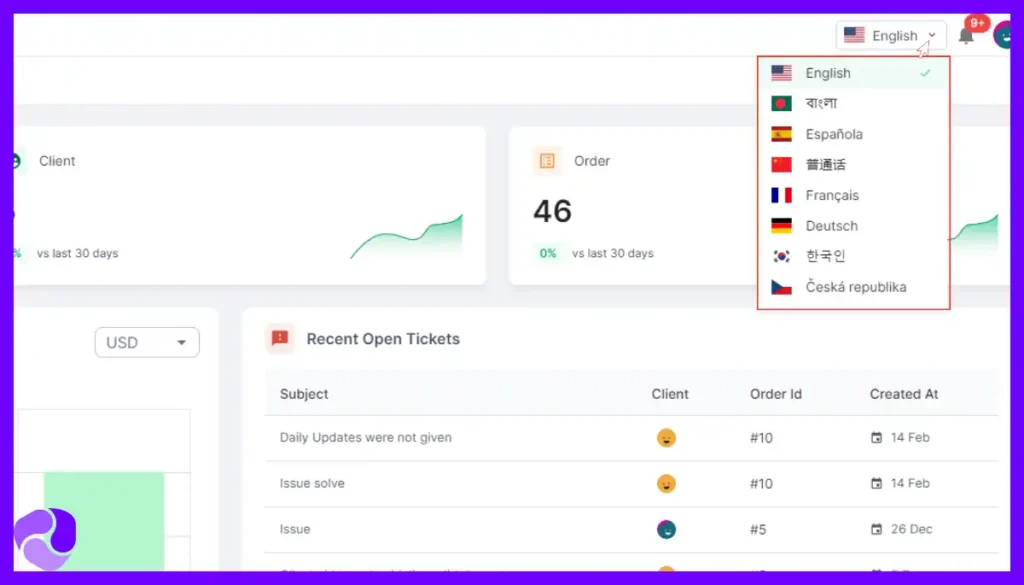 AgencyHandy Multi language