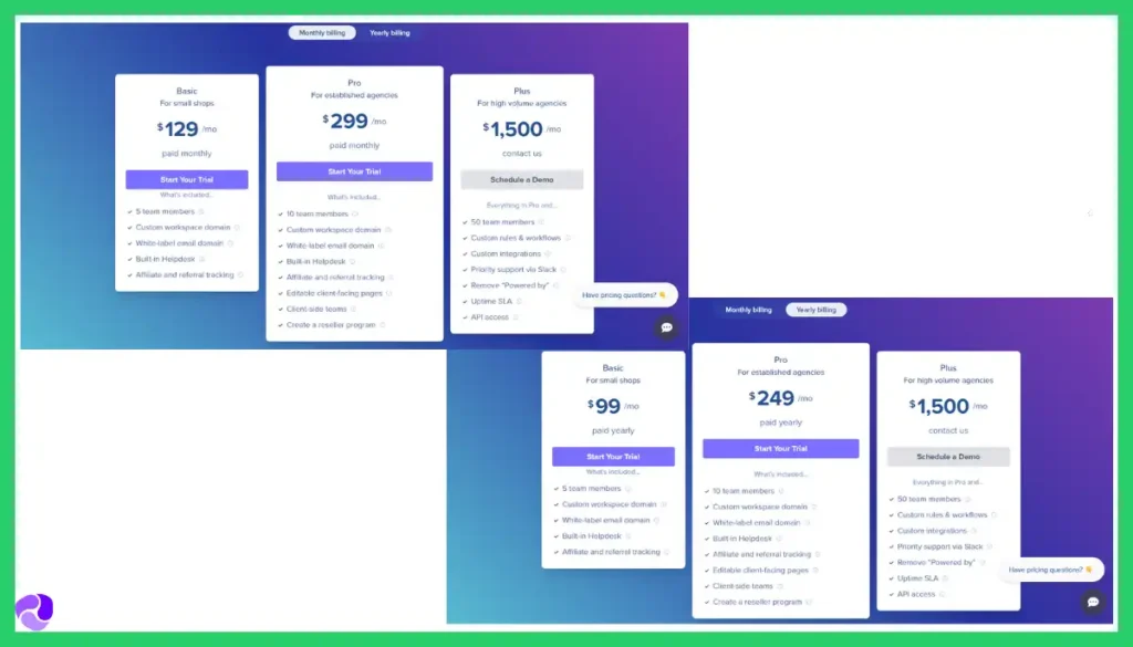 Service Provider Pro Pricing