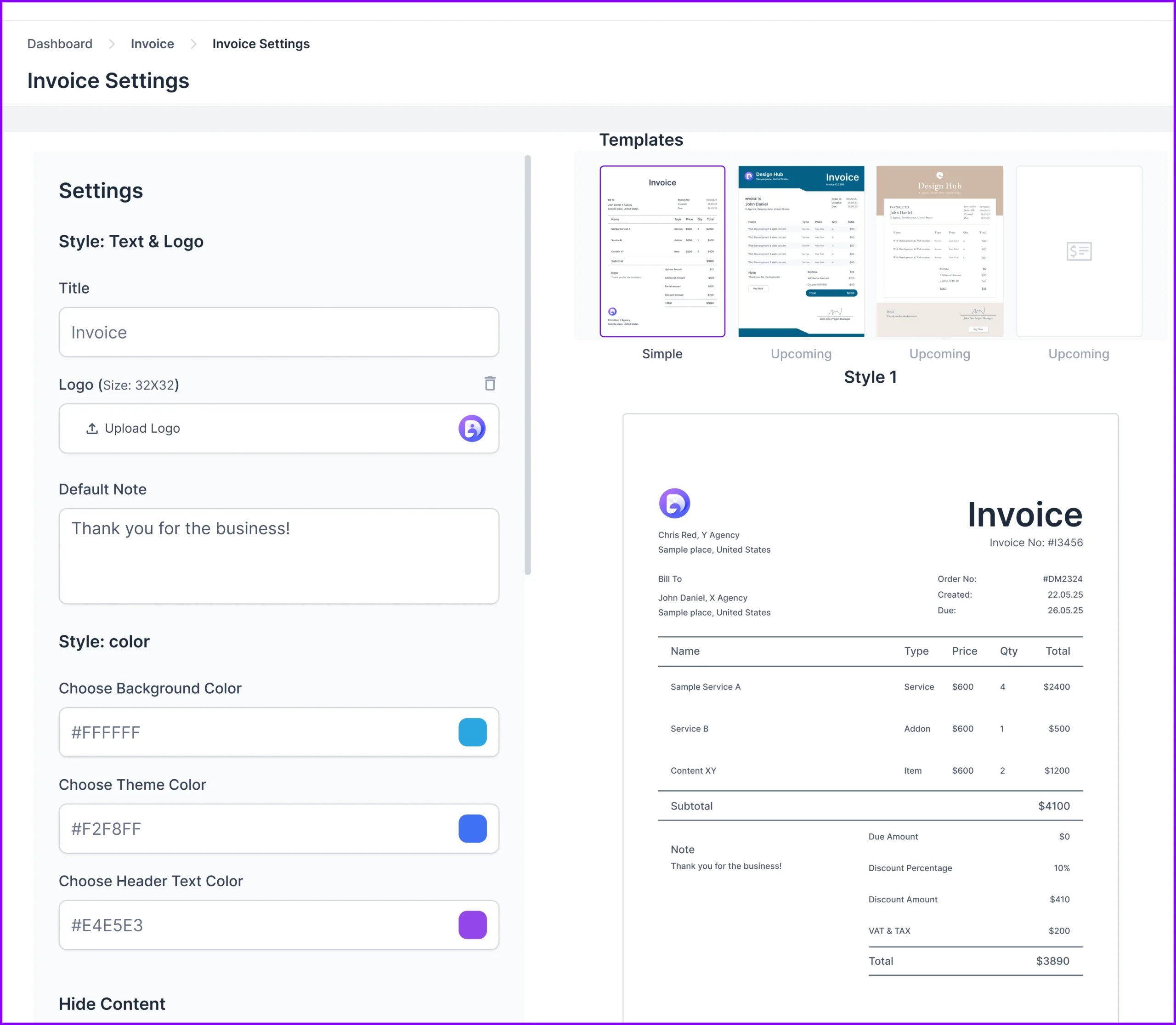 Agency Handy Invoice
