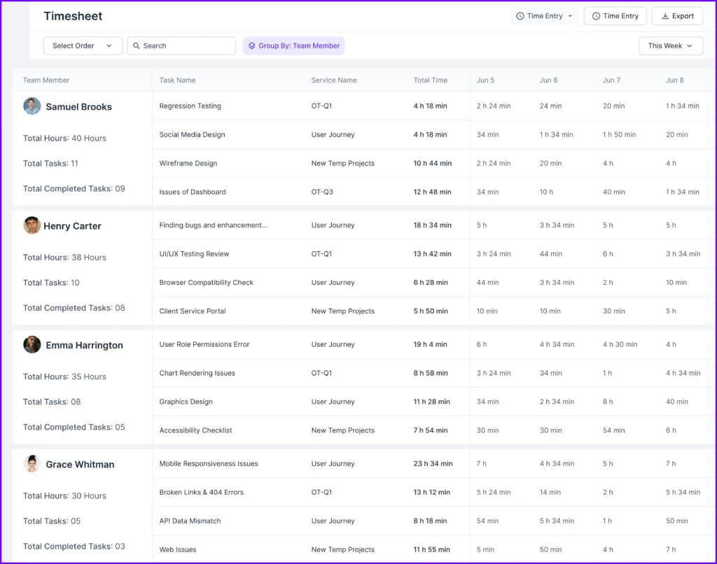 Agency Handy Timesheet