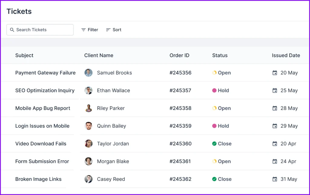 Agency Handy Tickets