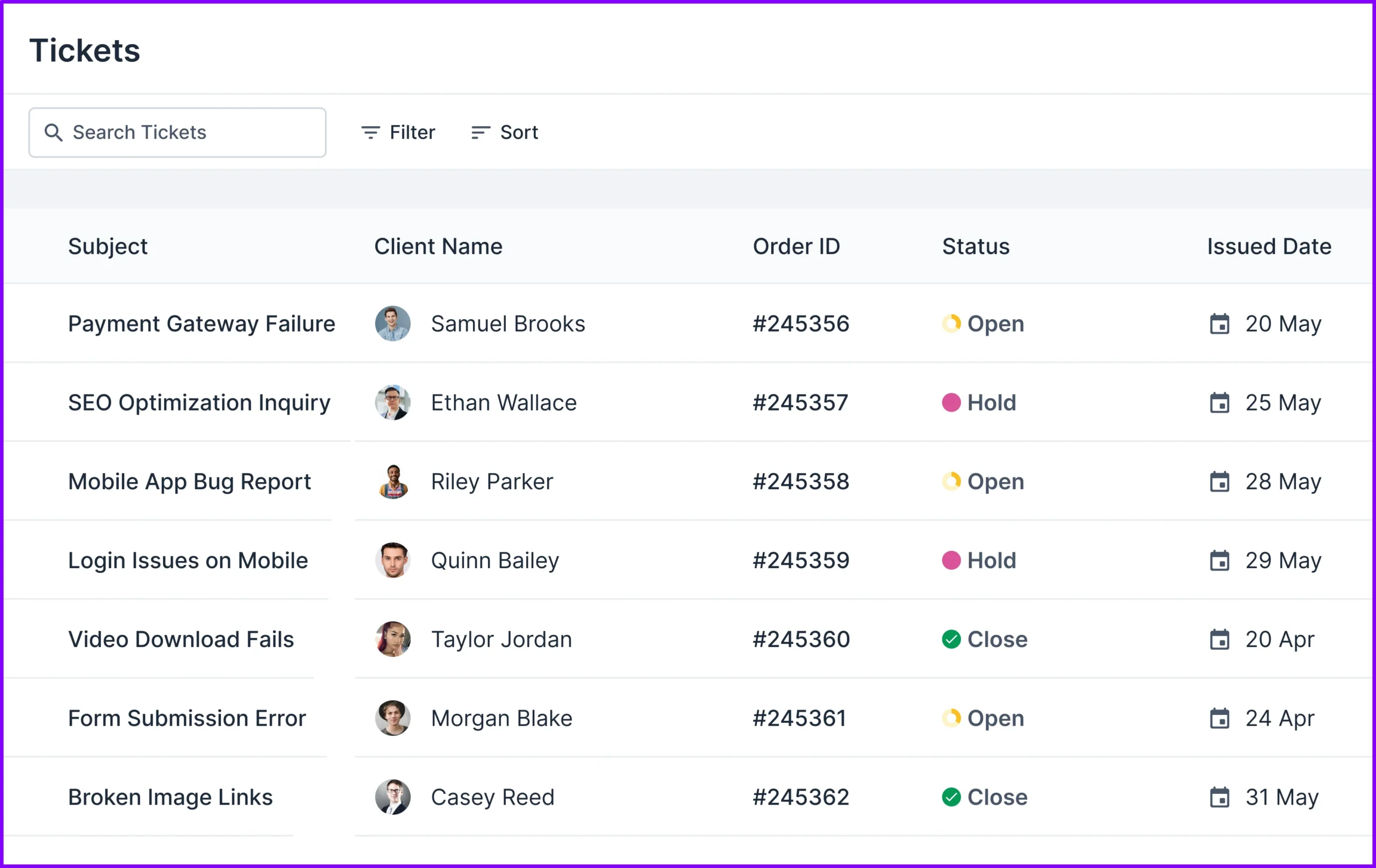 Agency Handy Tickets
