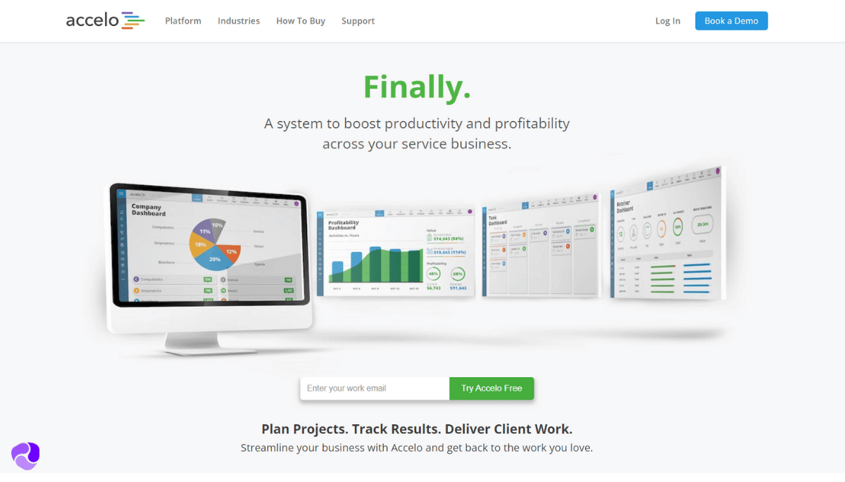 Accelo HomePage Accelo HomePage