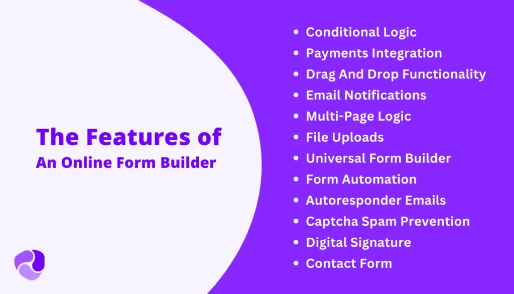 What Are The Features Of An Online Form Builder