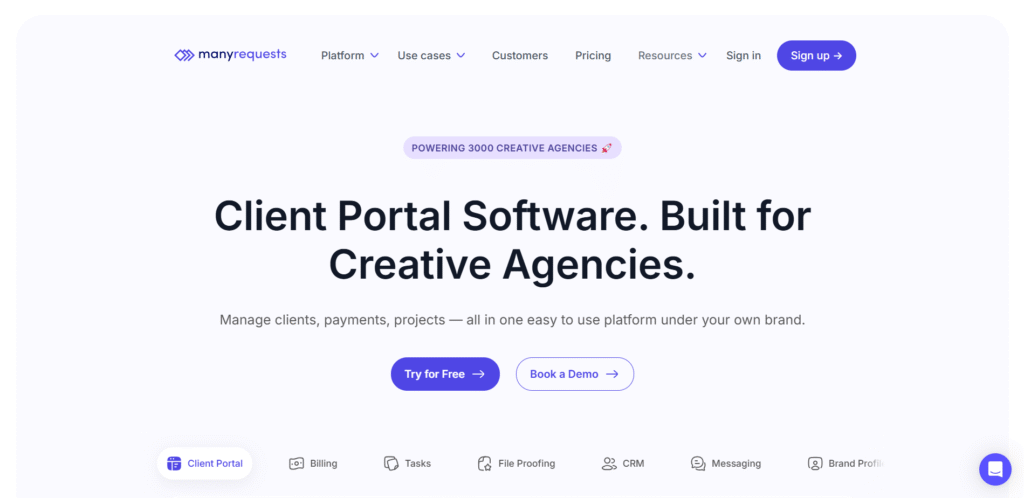 ManyRequests Homepage