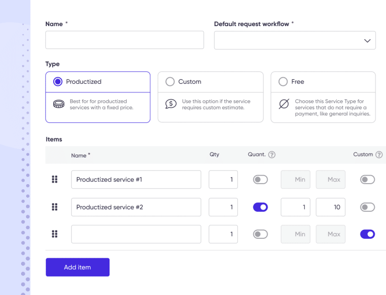 Zendo productized service listings