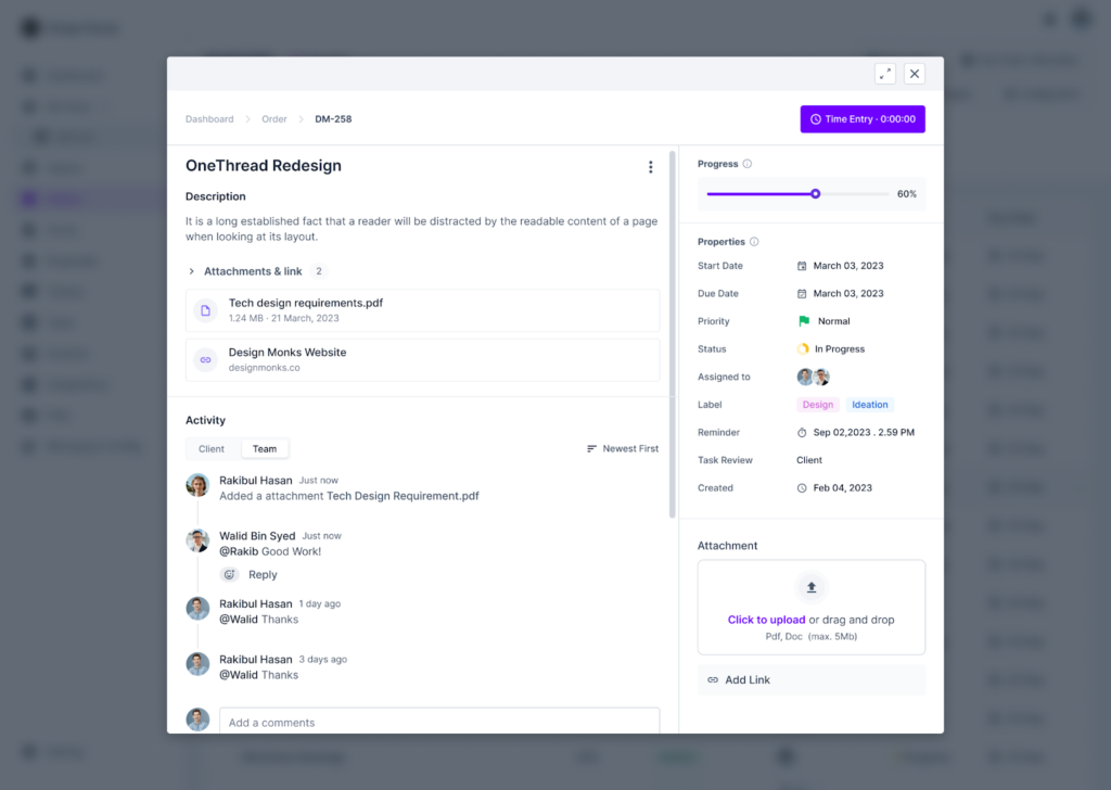 Agency Handy Client Communication