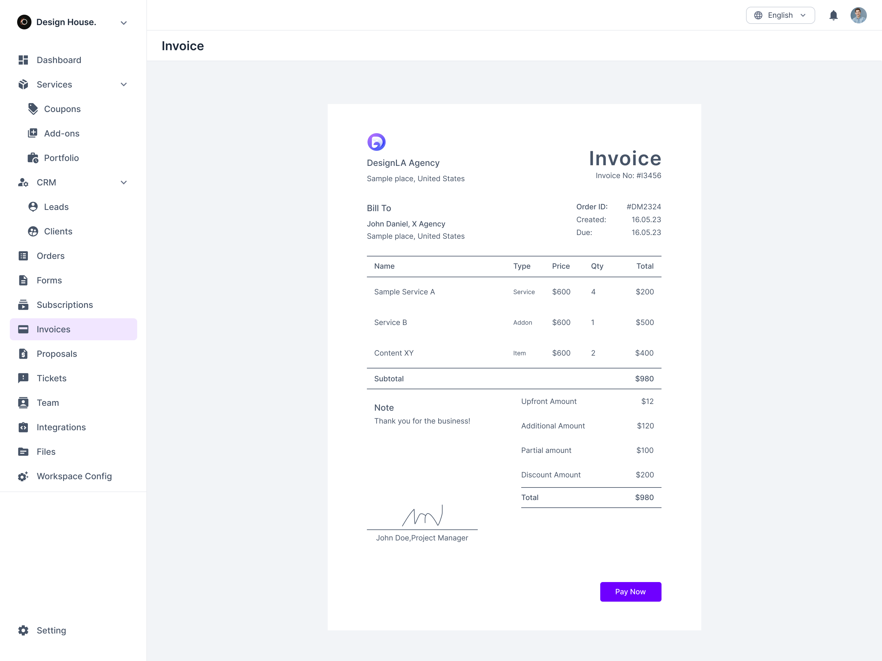 Agency Handy Invoices
