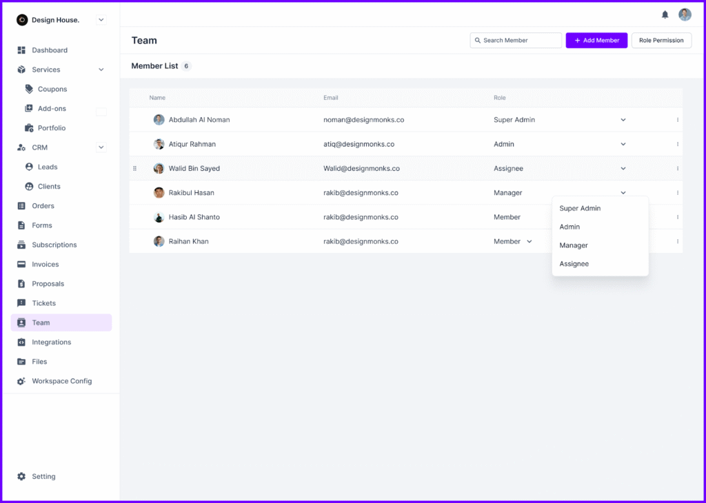 Agency Handy Team Roles