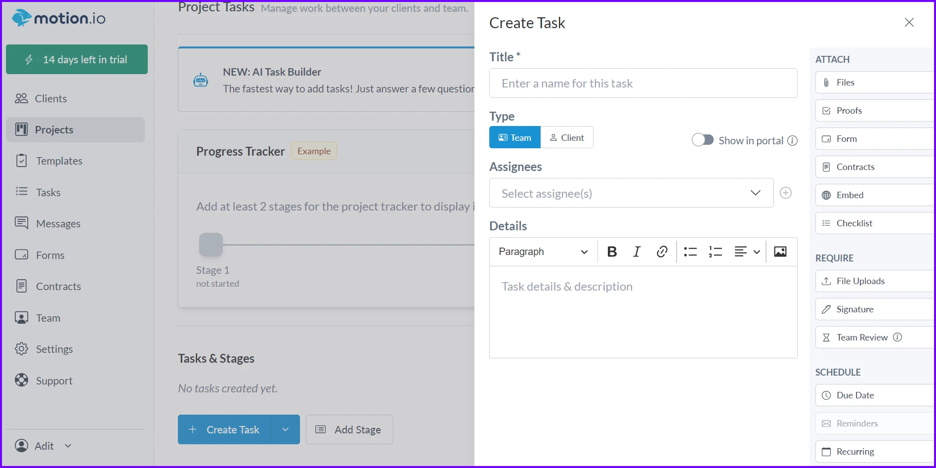 Assign Tasks and Share Files