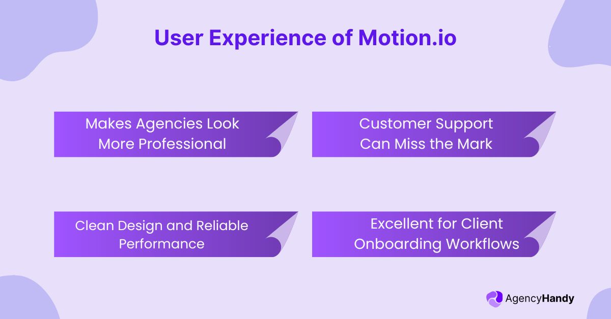 User Experience of Motion io