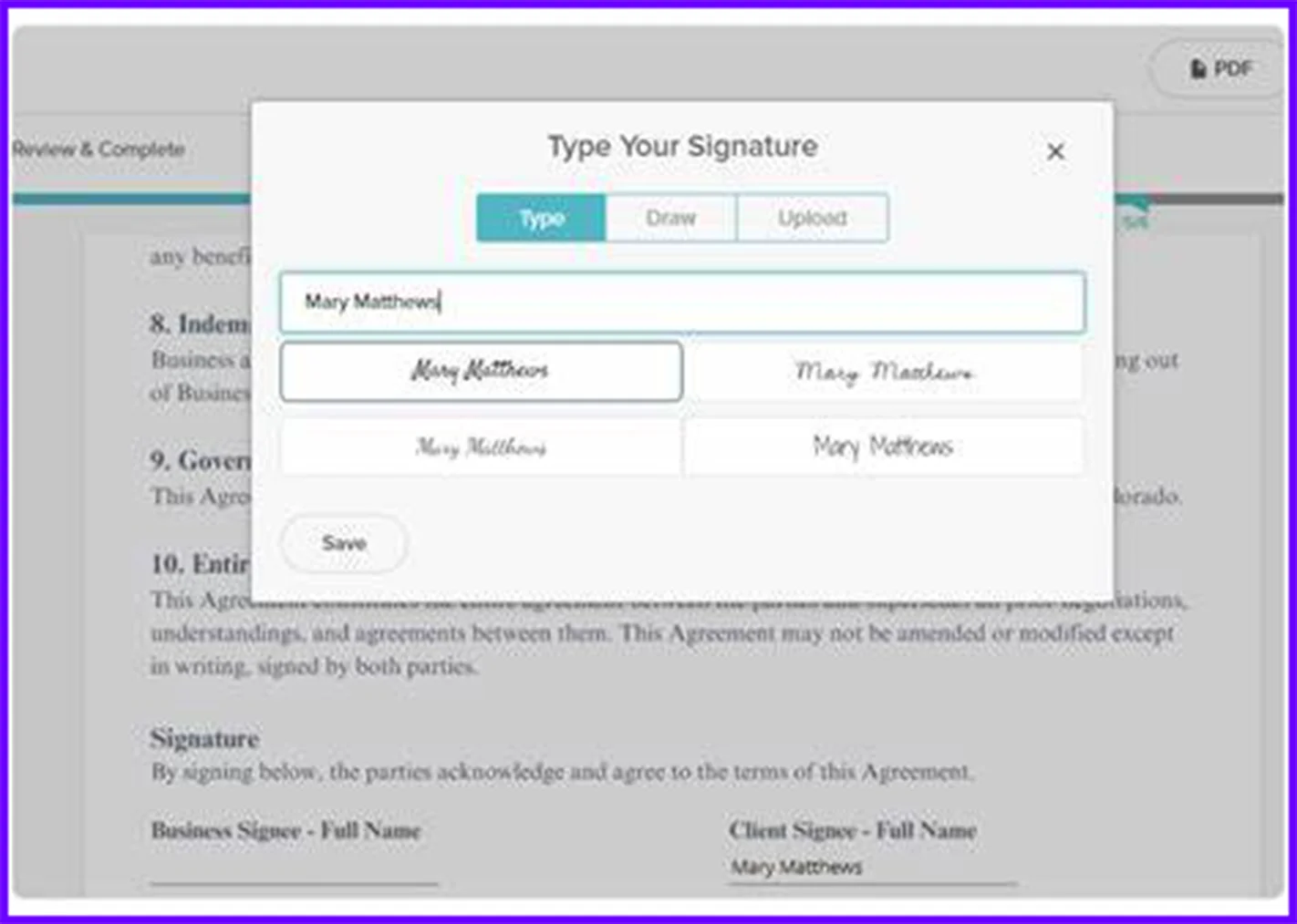 Document & Contracts