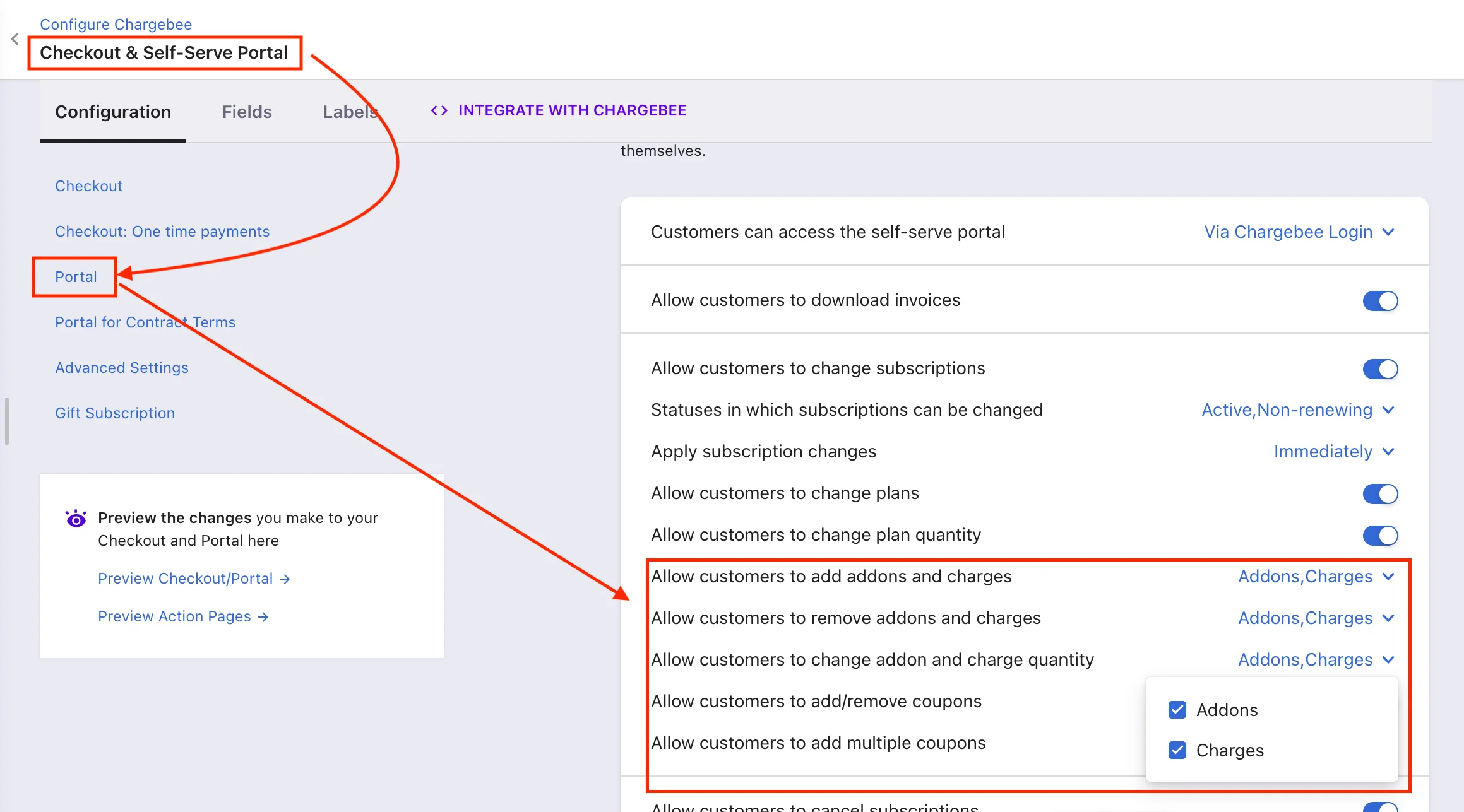 Chargebee Checkout Support for One Time Purchases