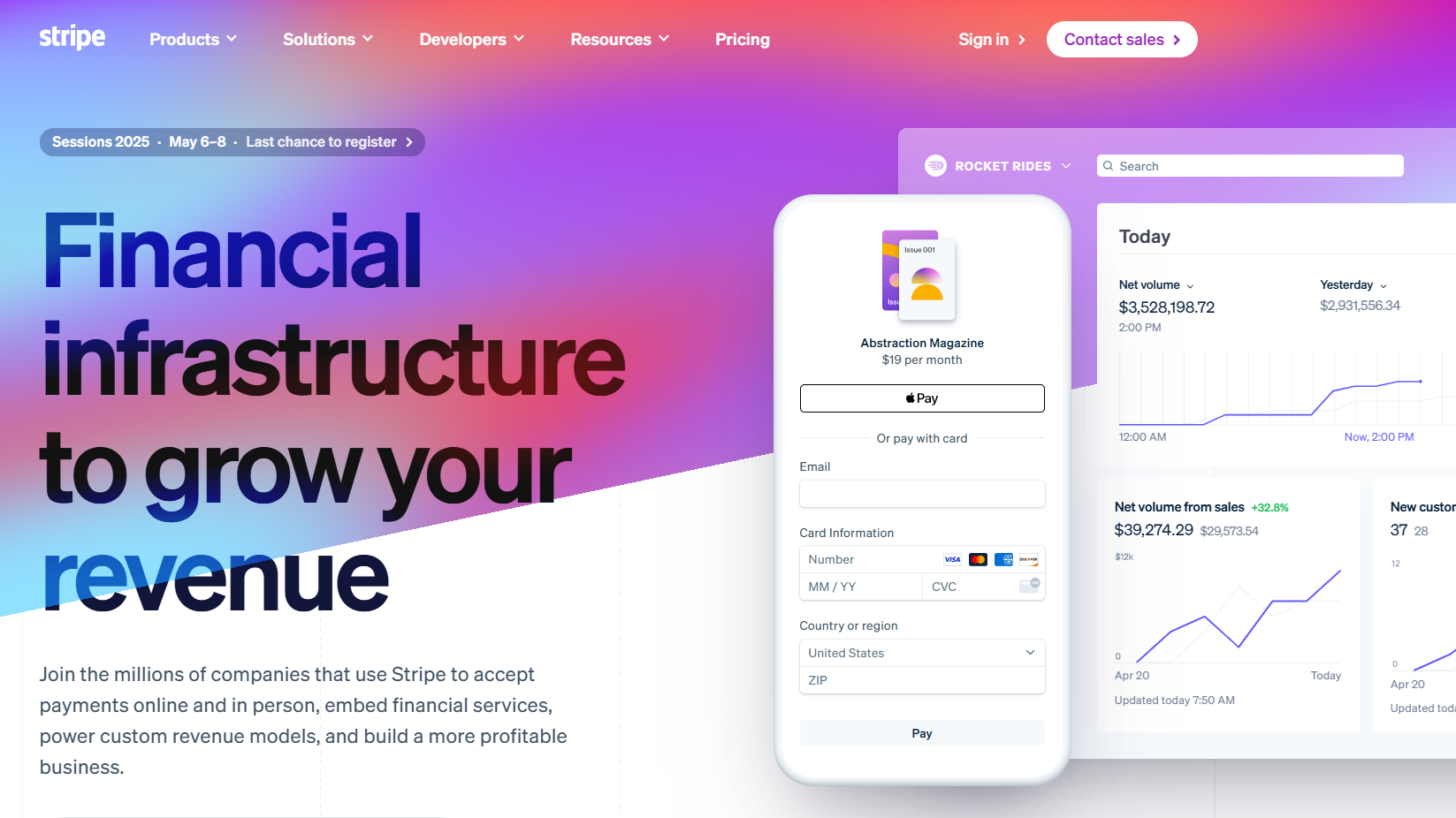 Stripe Homepage