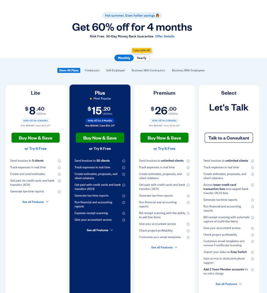 imageFreshBooks Pricing