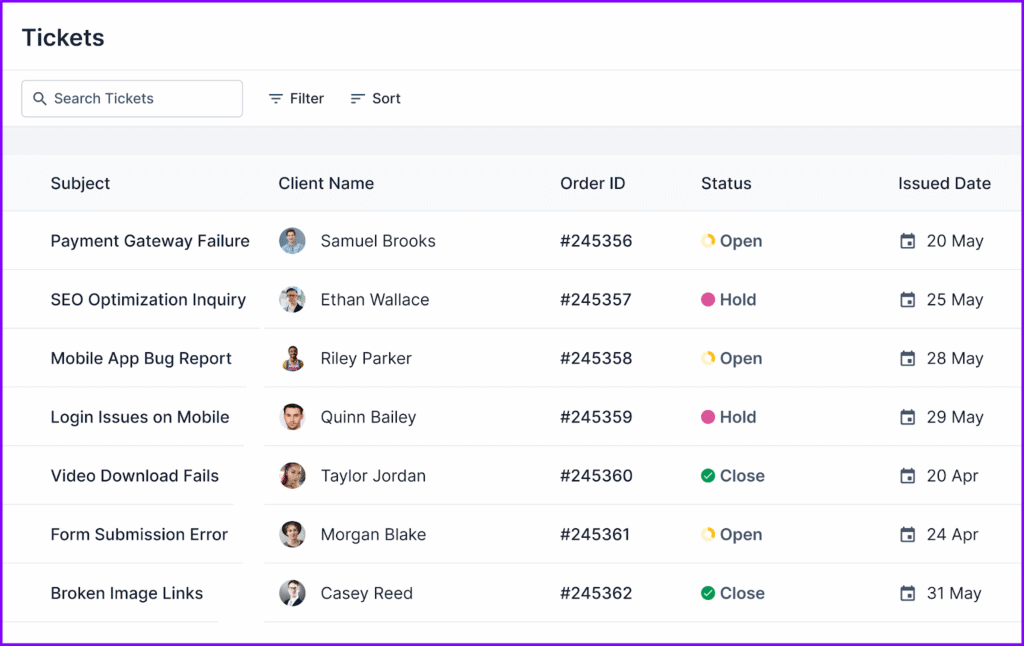 Agency Handy Tickets