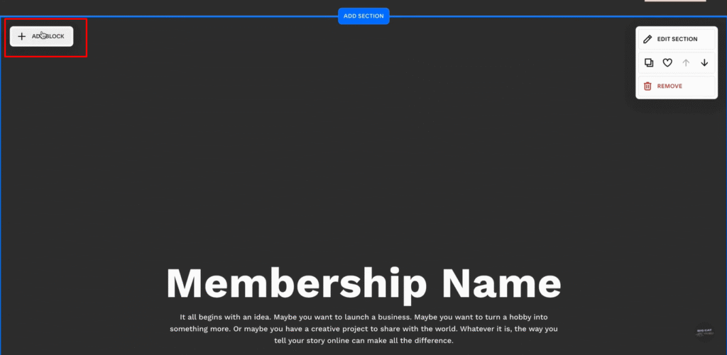 add a digital product block