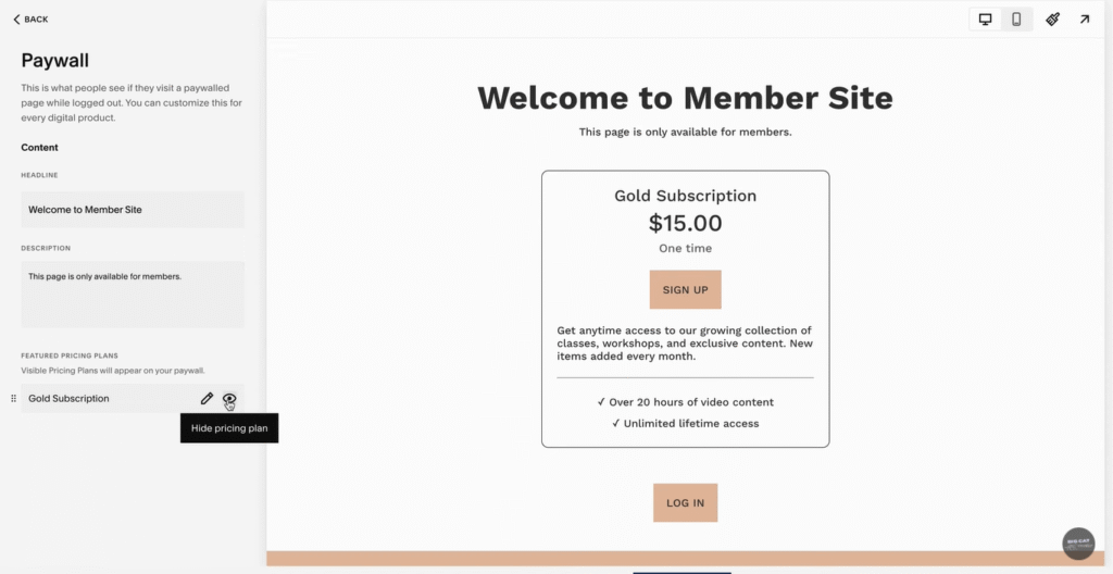 Customize the message