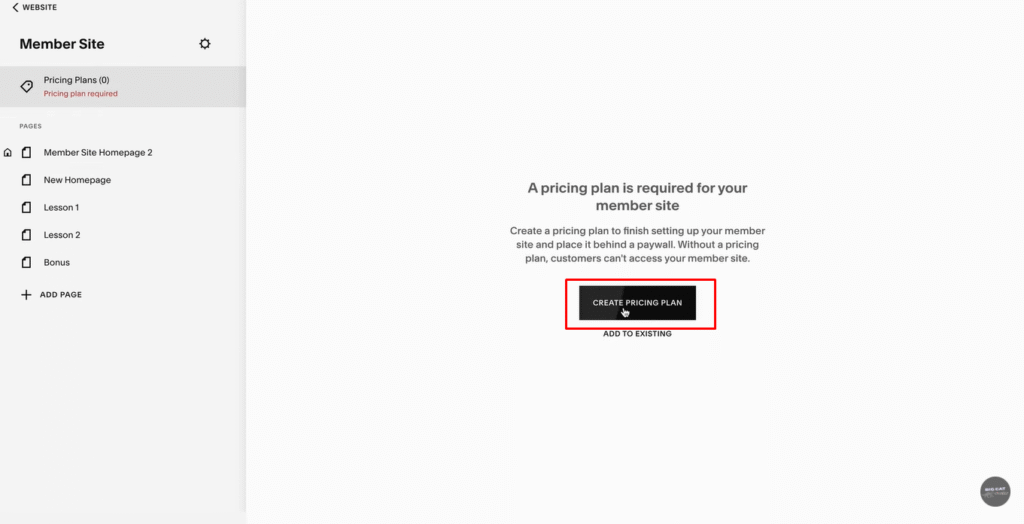 Click Create Pricing Plan