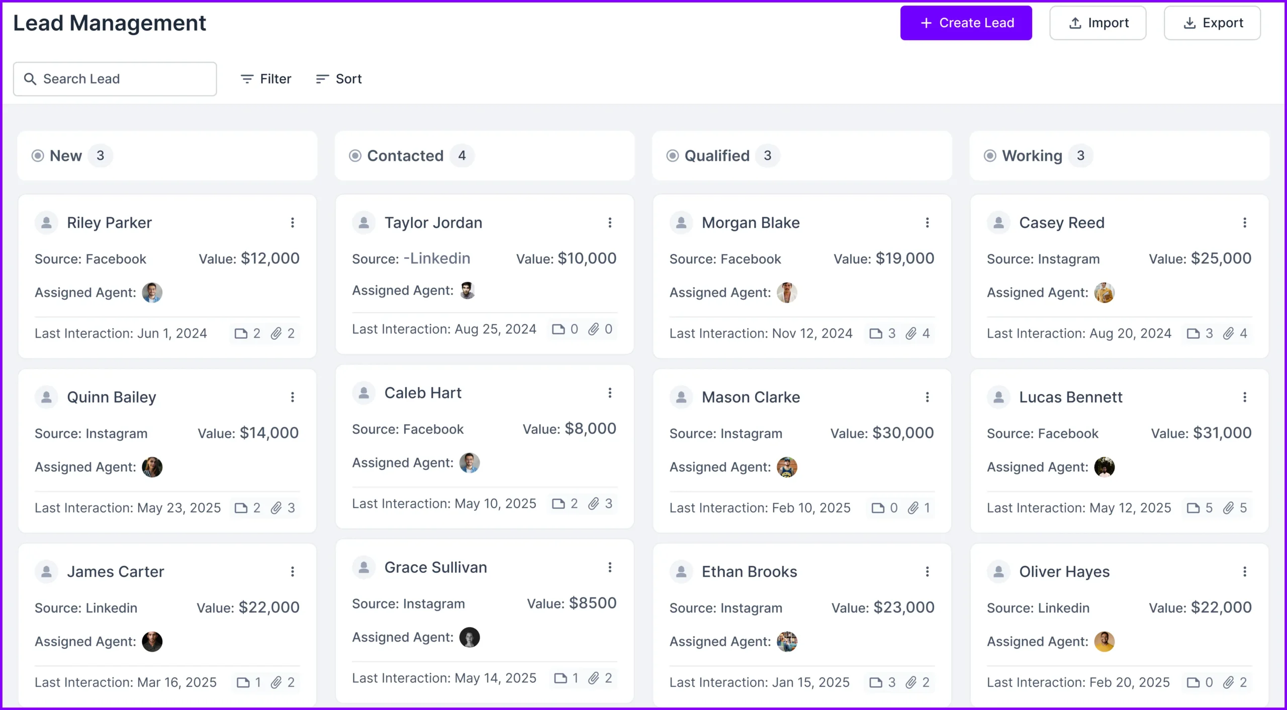 Agency Handy Lead Management