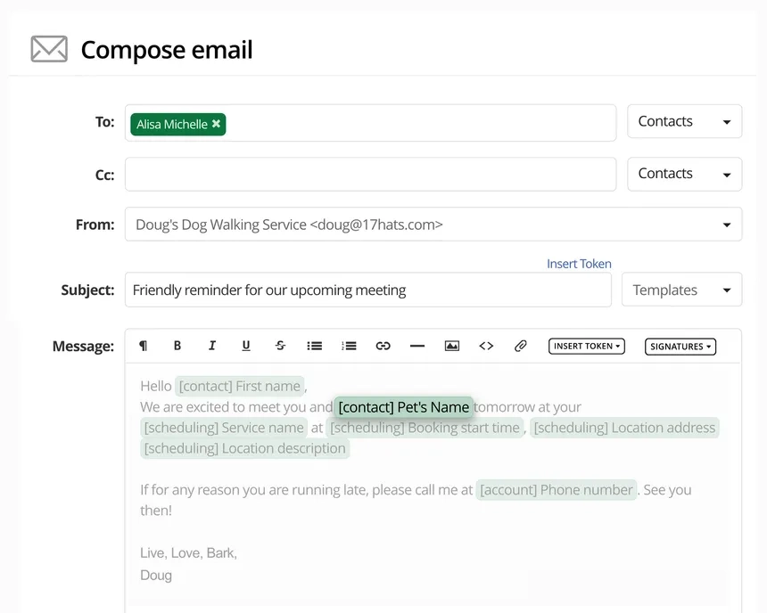 17hats custome fields