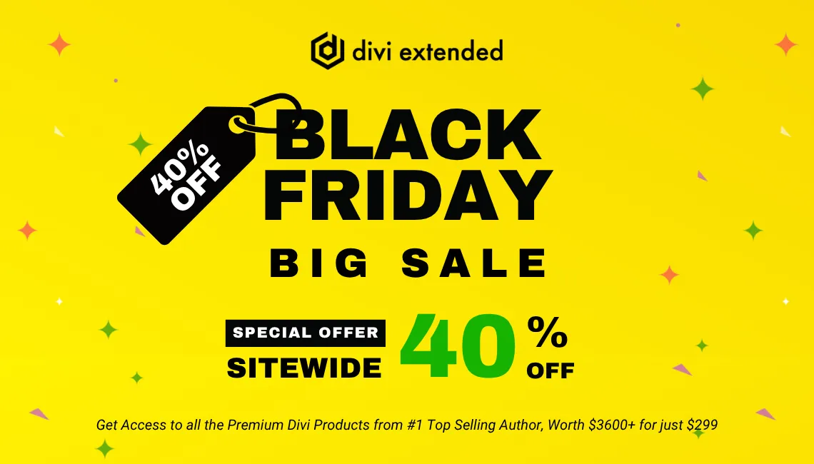 divi extended black friday deal banner Arvind