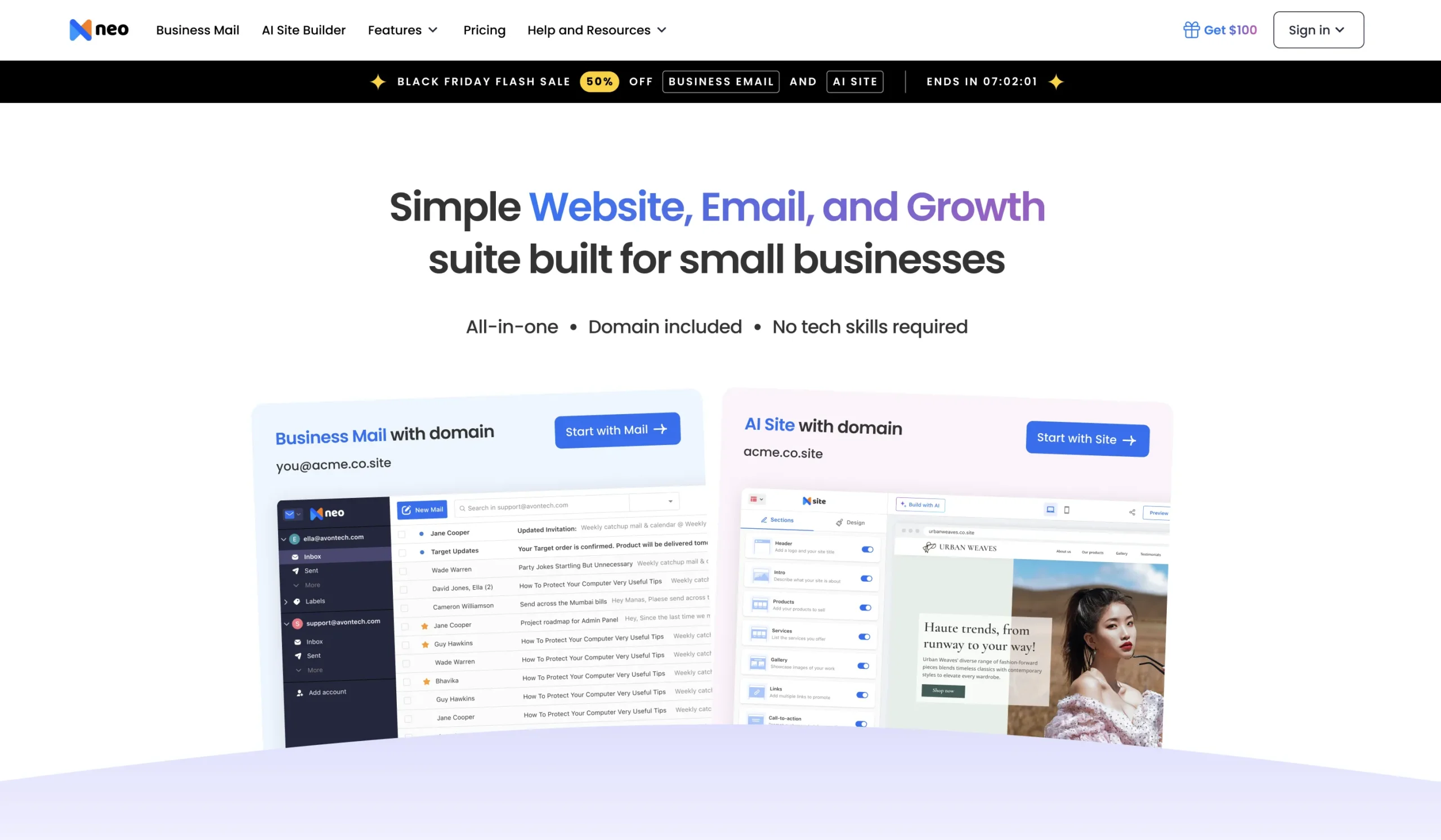 Neo 50% Black Friday