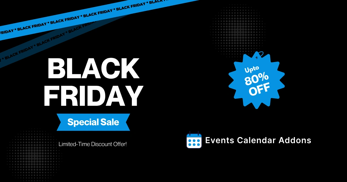 BFCM sale Events Calendar Addons image banner