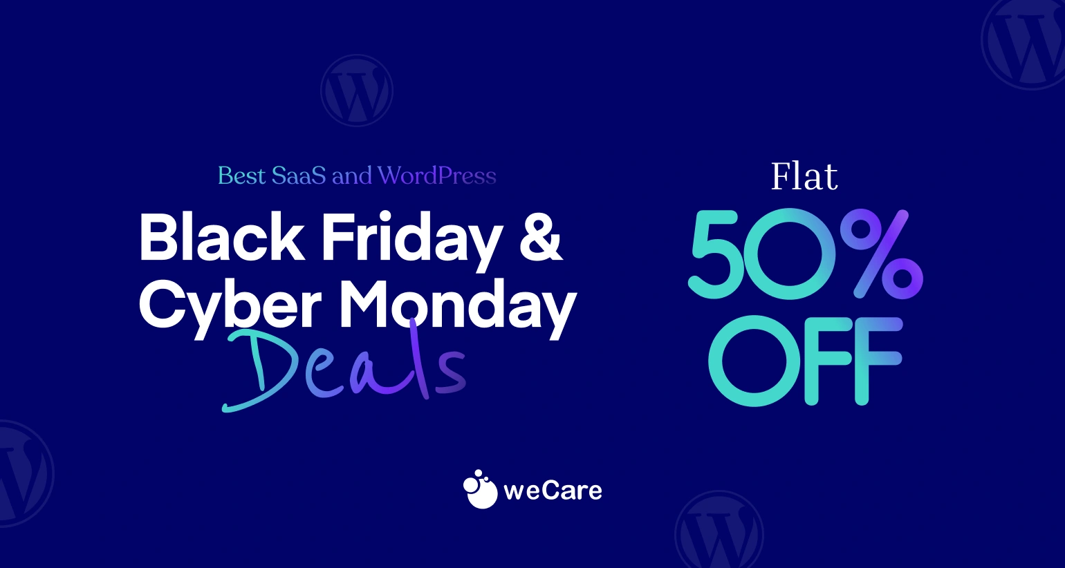 weCare BFCM Discount