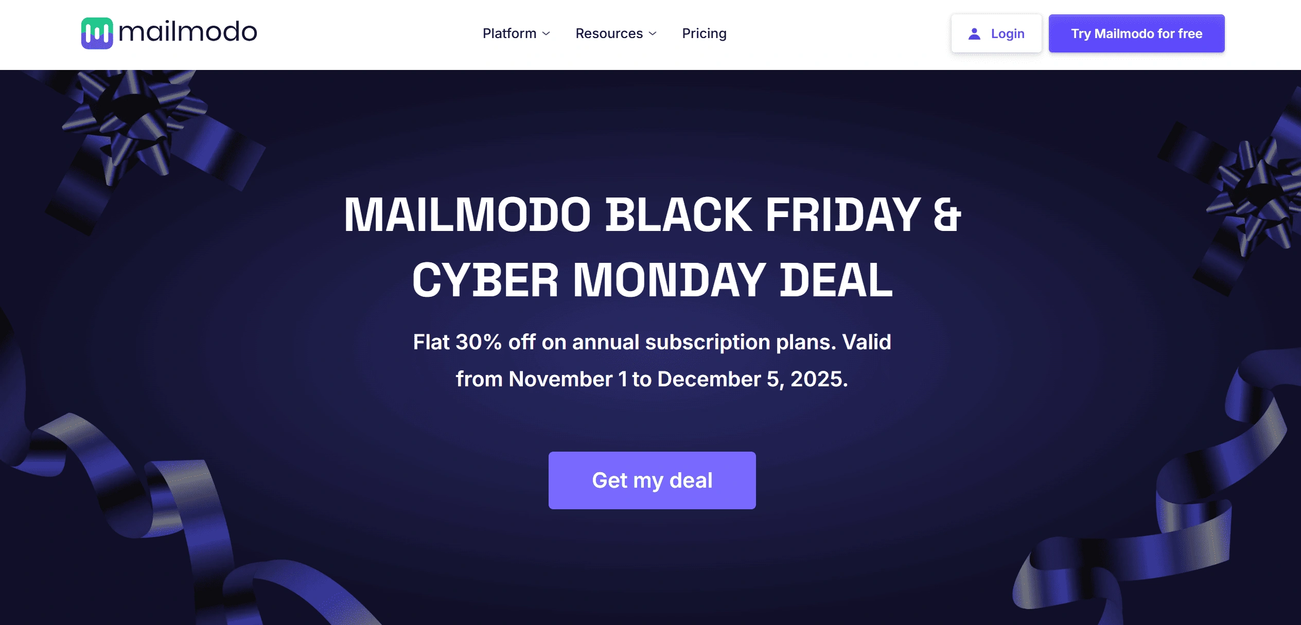 Mailmodo Black Friday