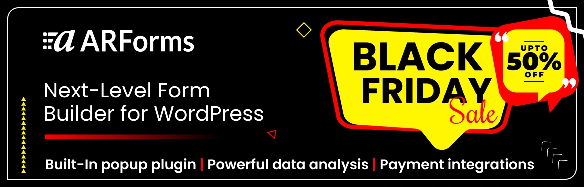 ARForms Black Friday Sale