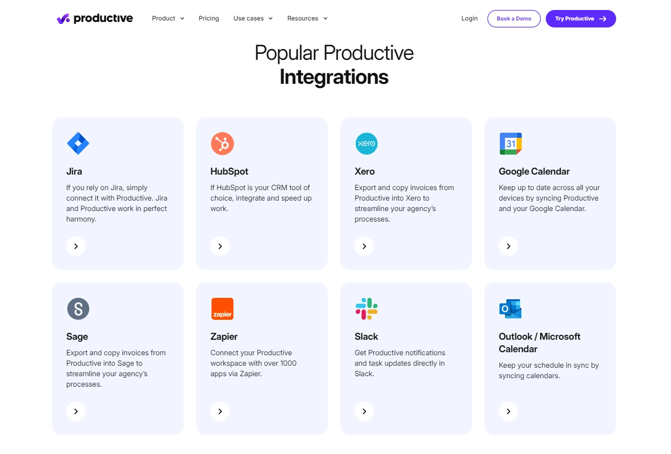 Productive io Integrations
