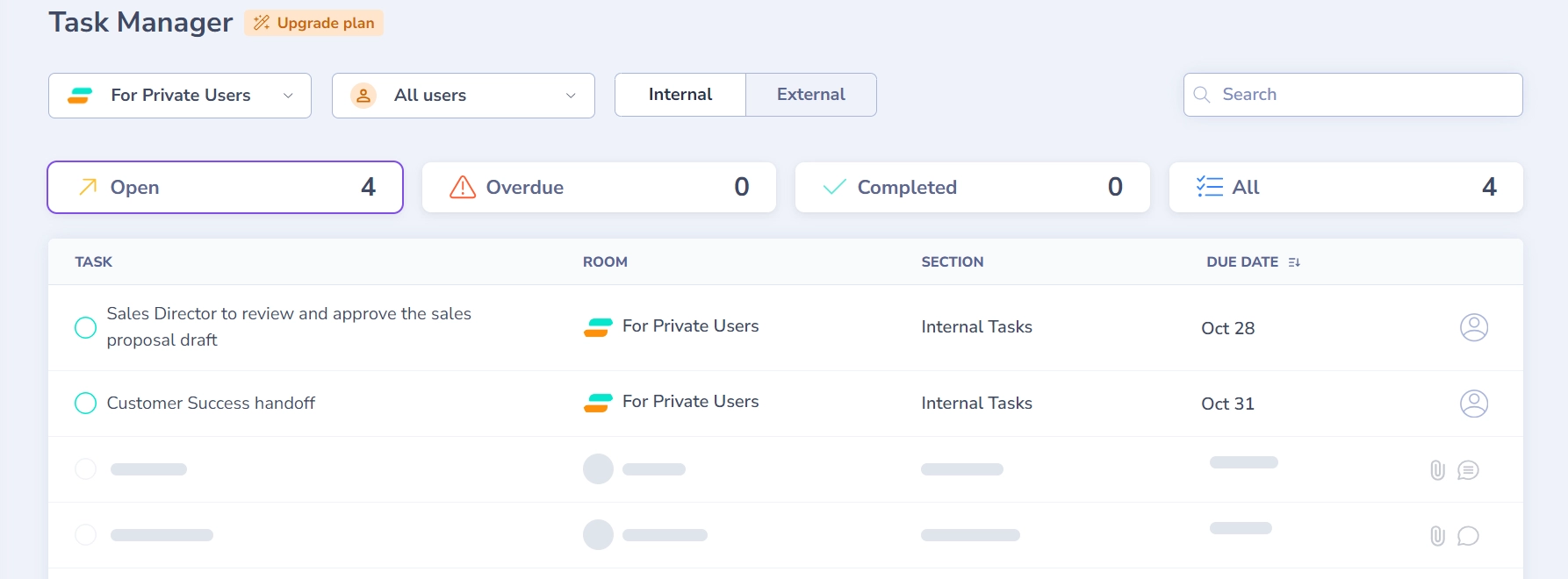 Aligned Task Manager
