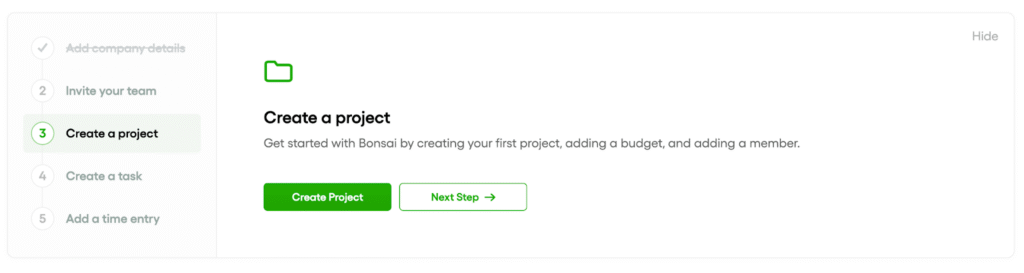 Create a project