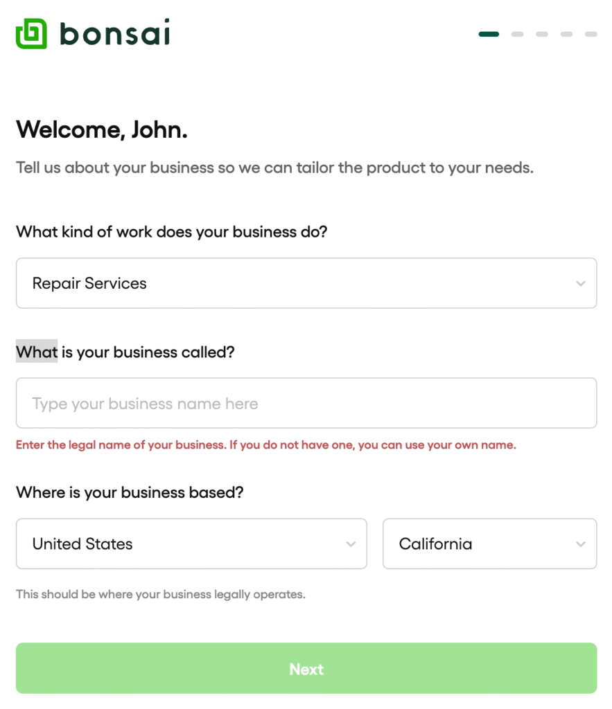 Give Basic Information About Your Business