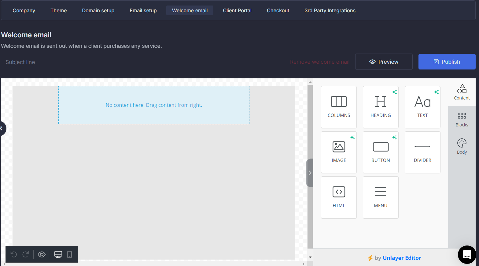 Queue Email Customization
