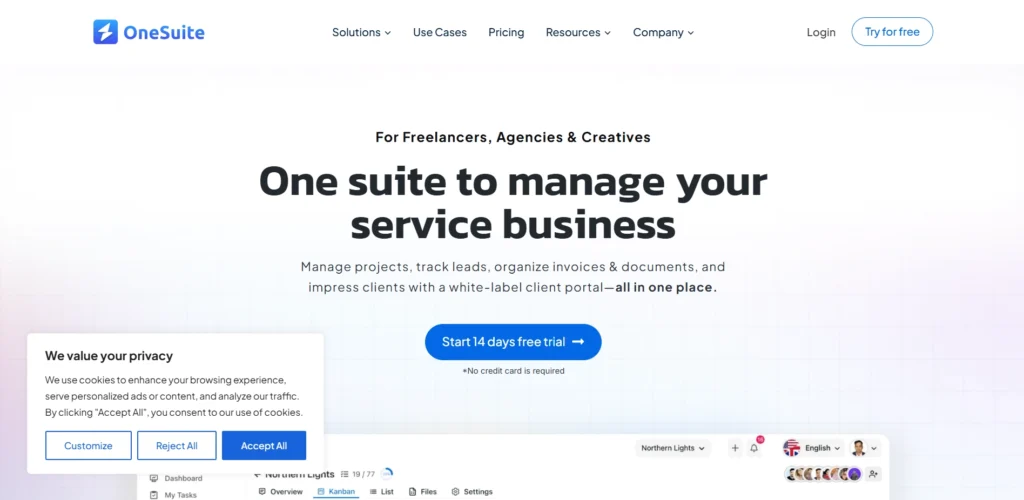 OneSuite Homepage