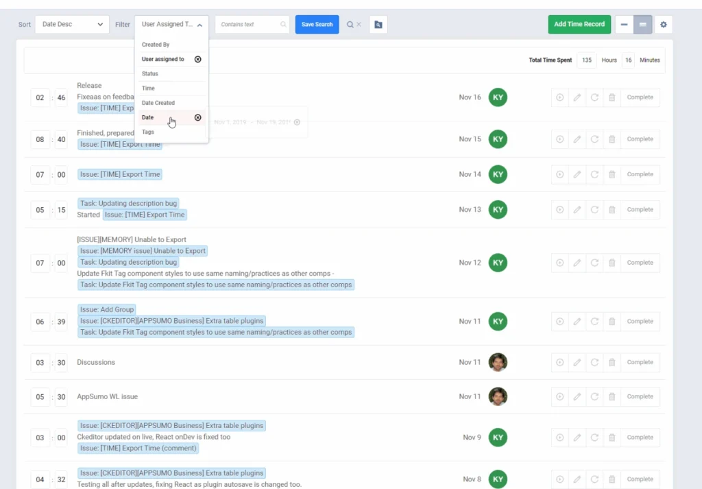 Freedcamp Time Tracking