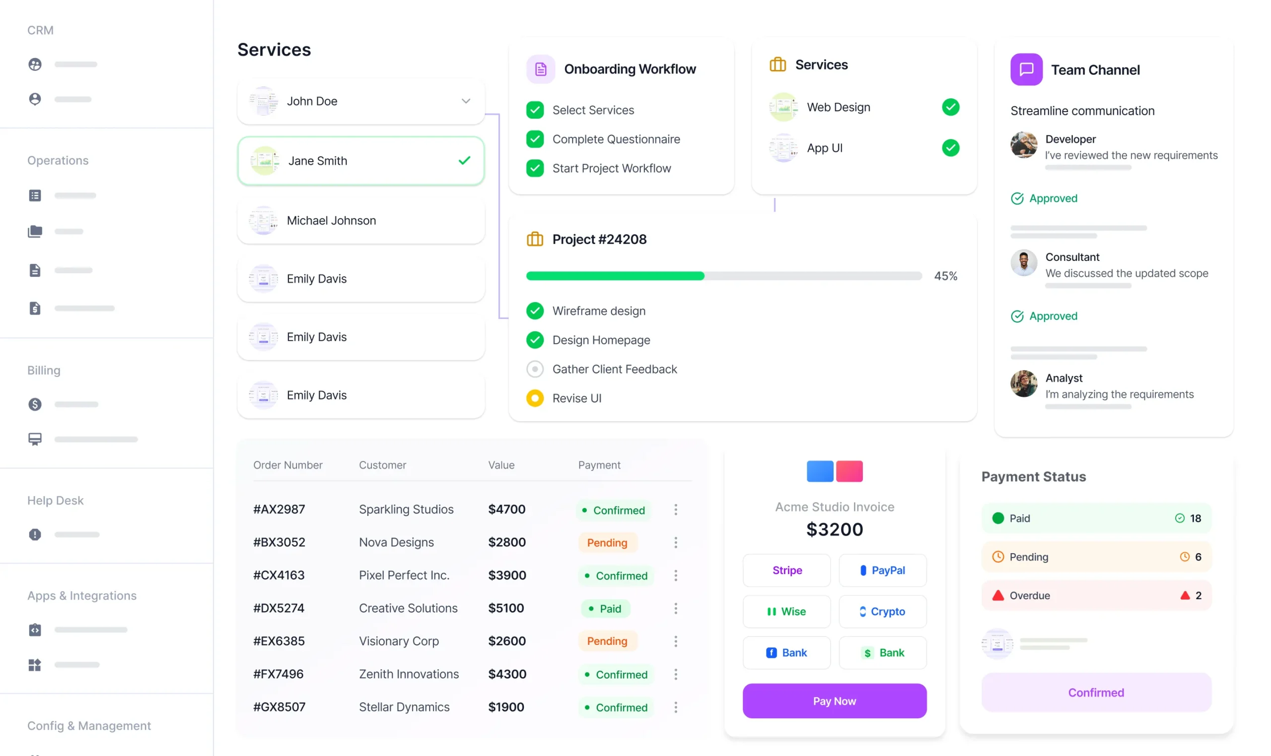 Client management software