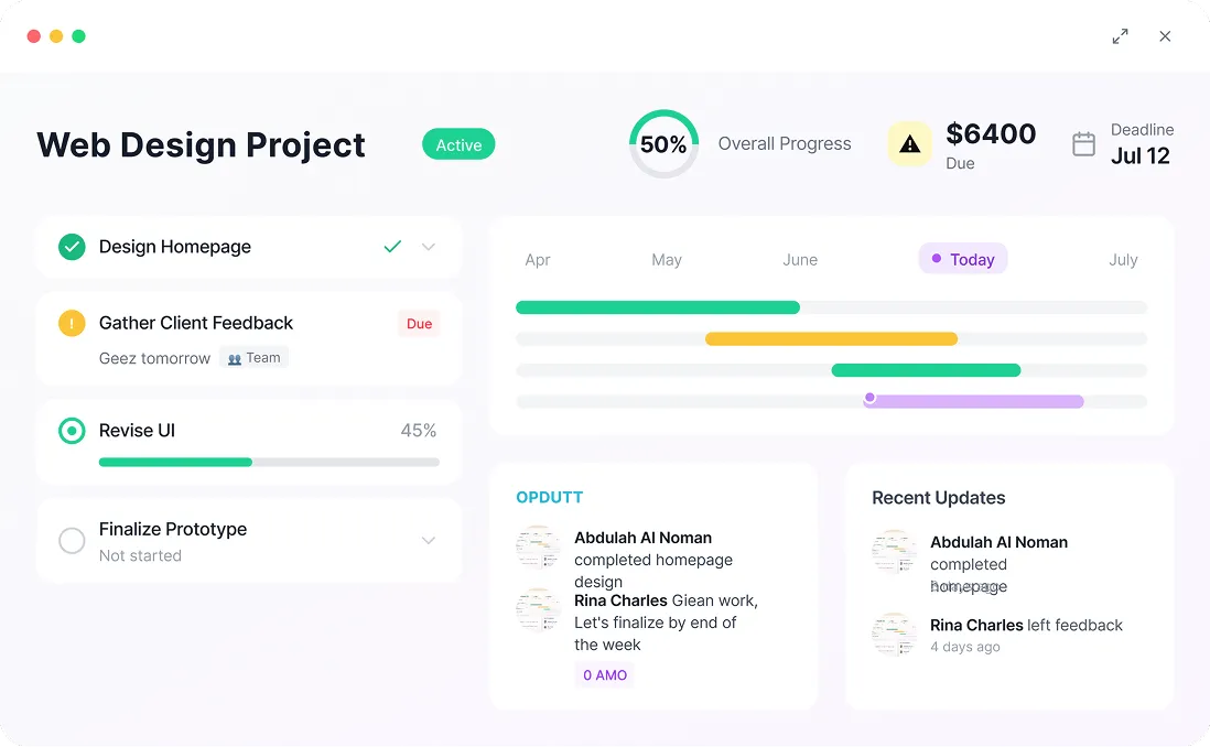 Shared Progress Visibility Mobile