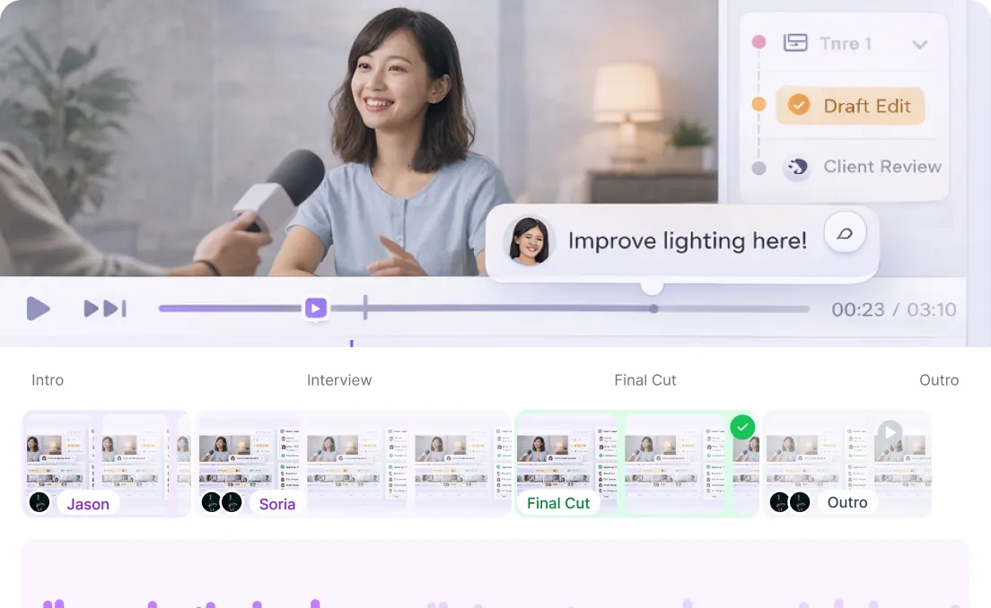 Feedback & Approvals in Context mobile