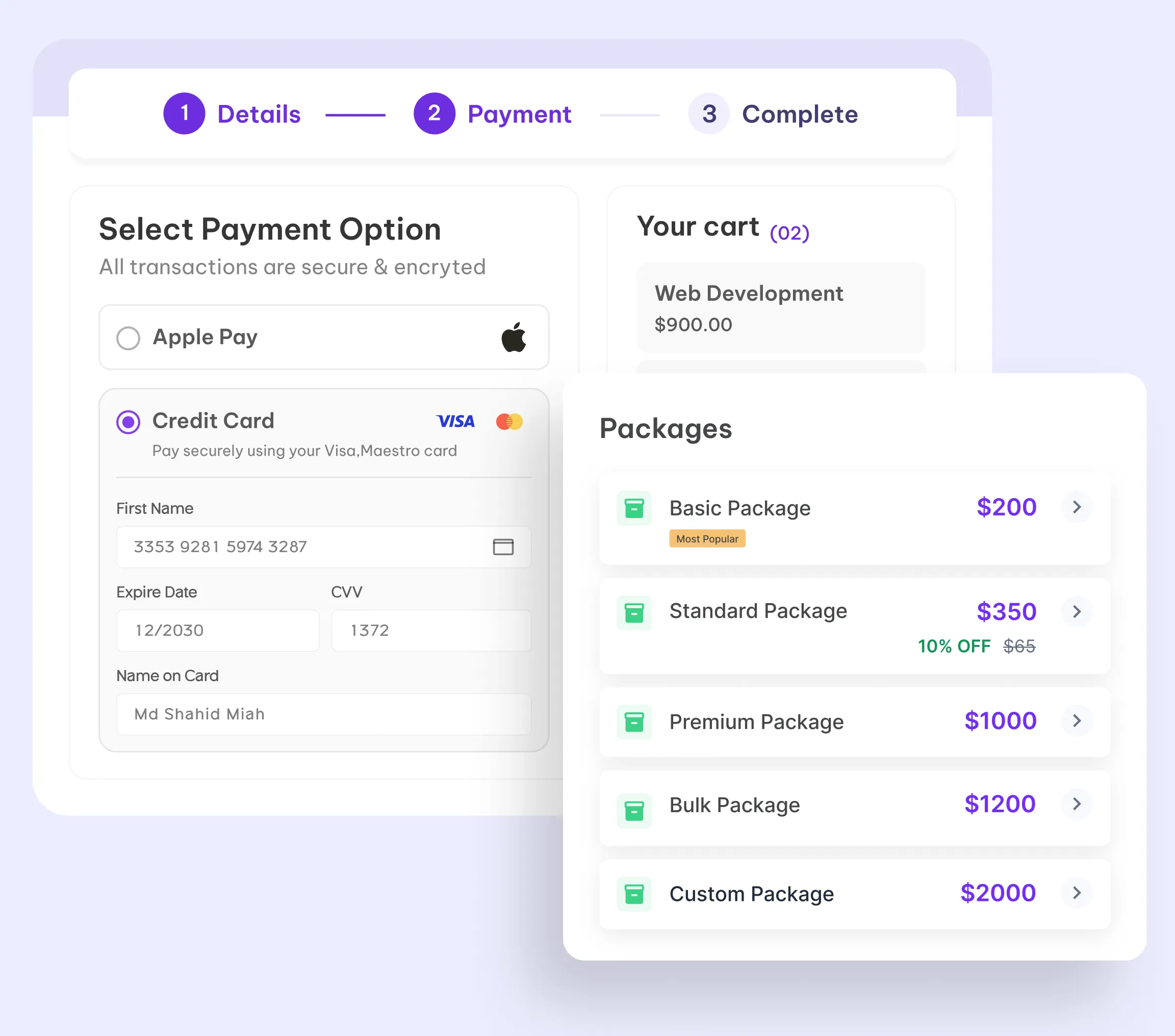 Multipackage Service Listings