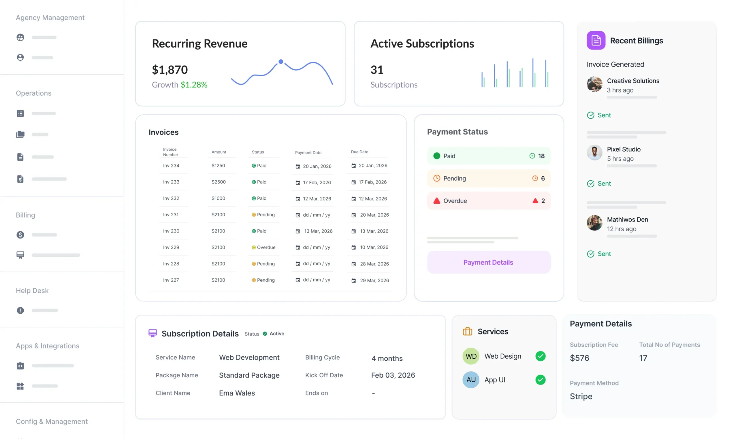 Subscription Management Software