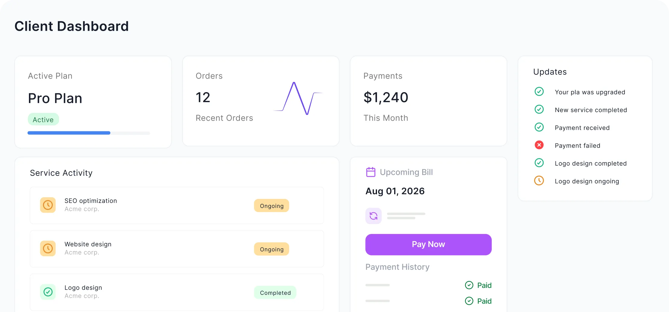 Client Side Subscription