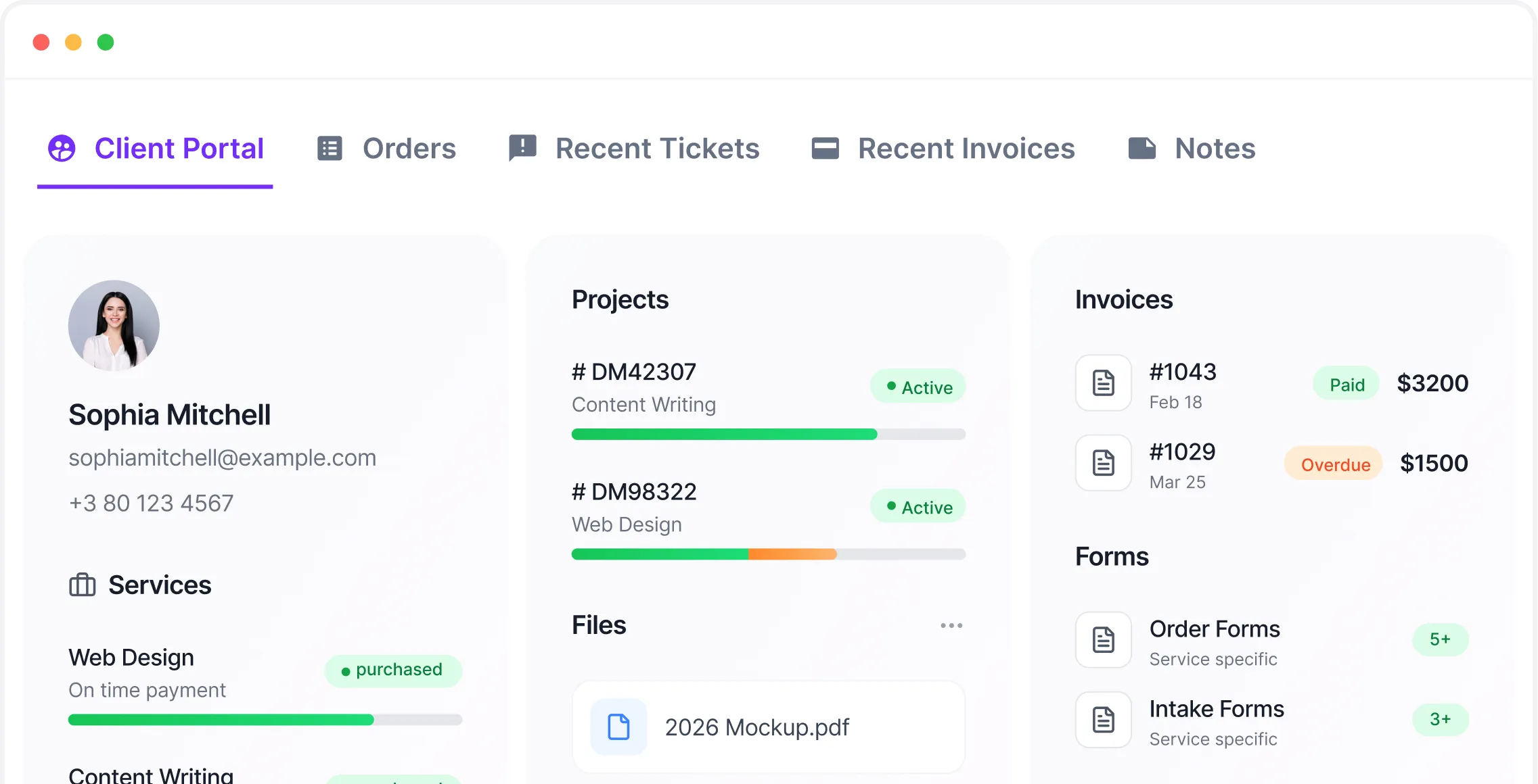 Track Every Client Detail