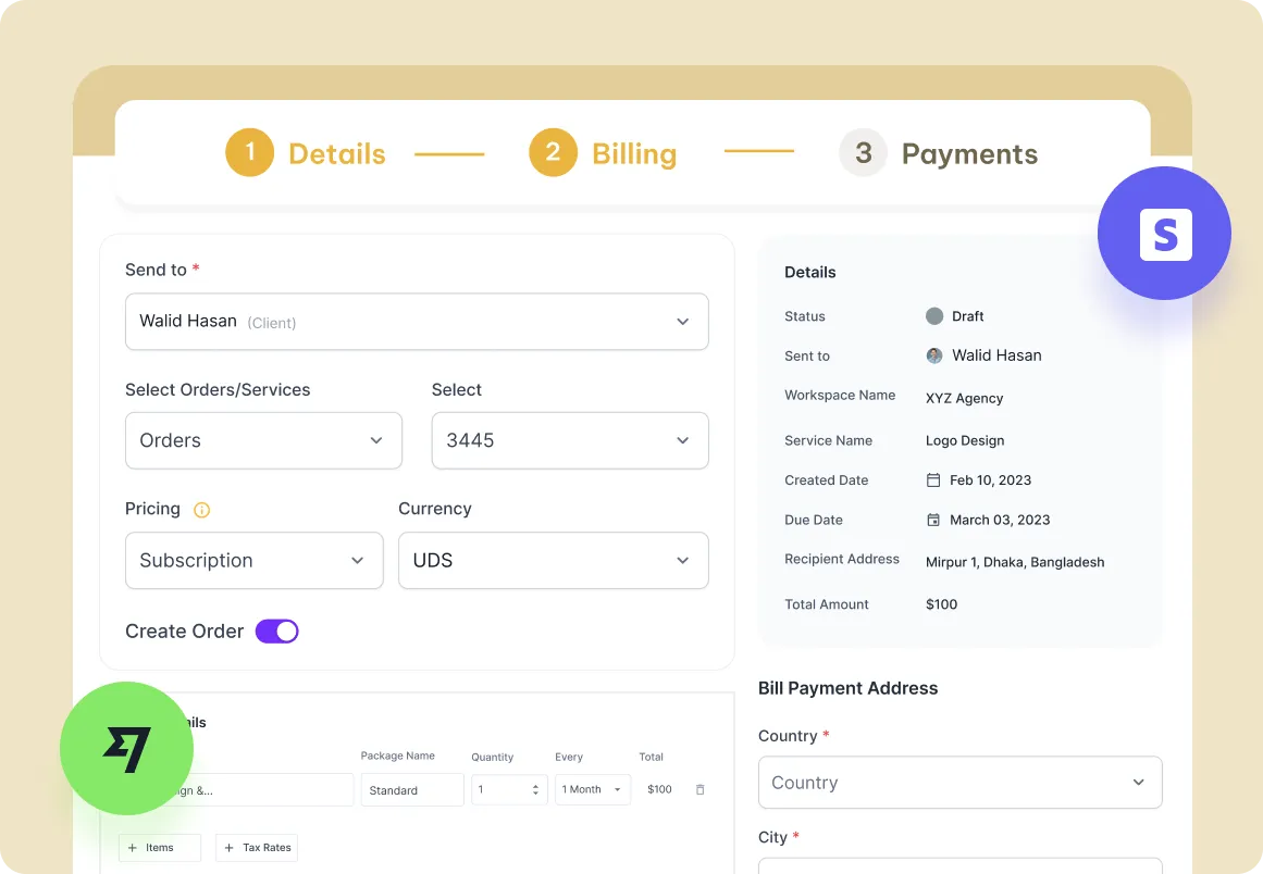 Connected Billing and Checkout