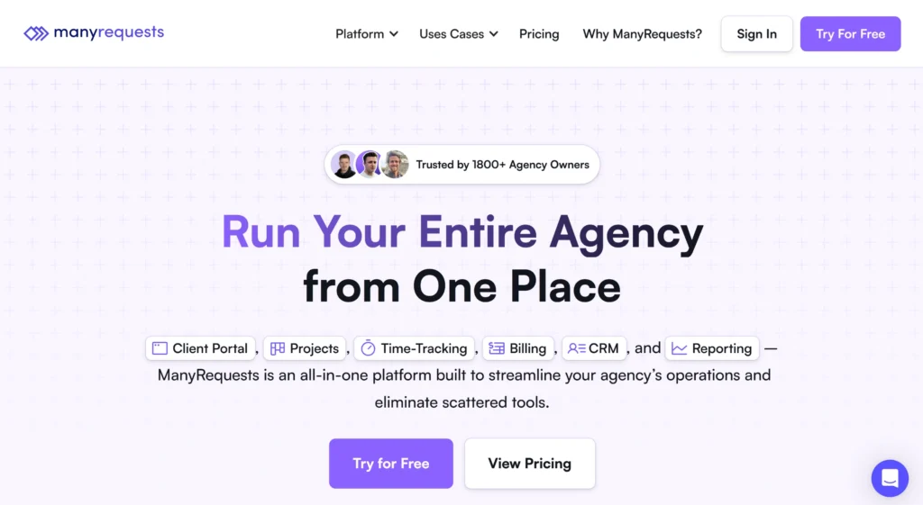 ManyRequests homepage