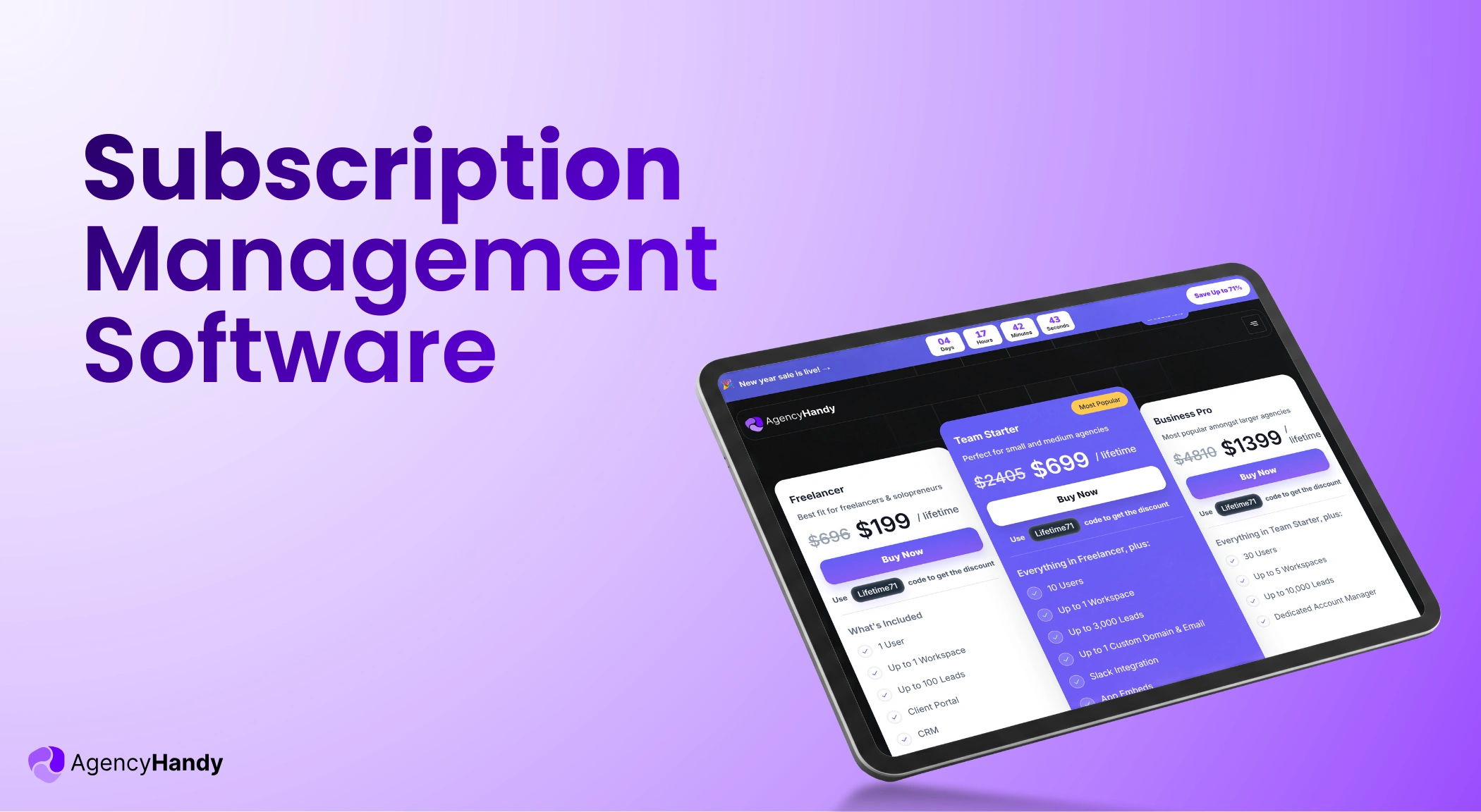 Subscription Management Software Feature image