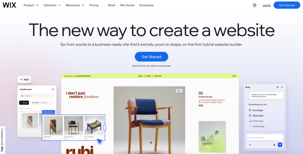Wix website builder