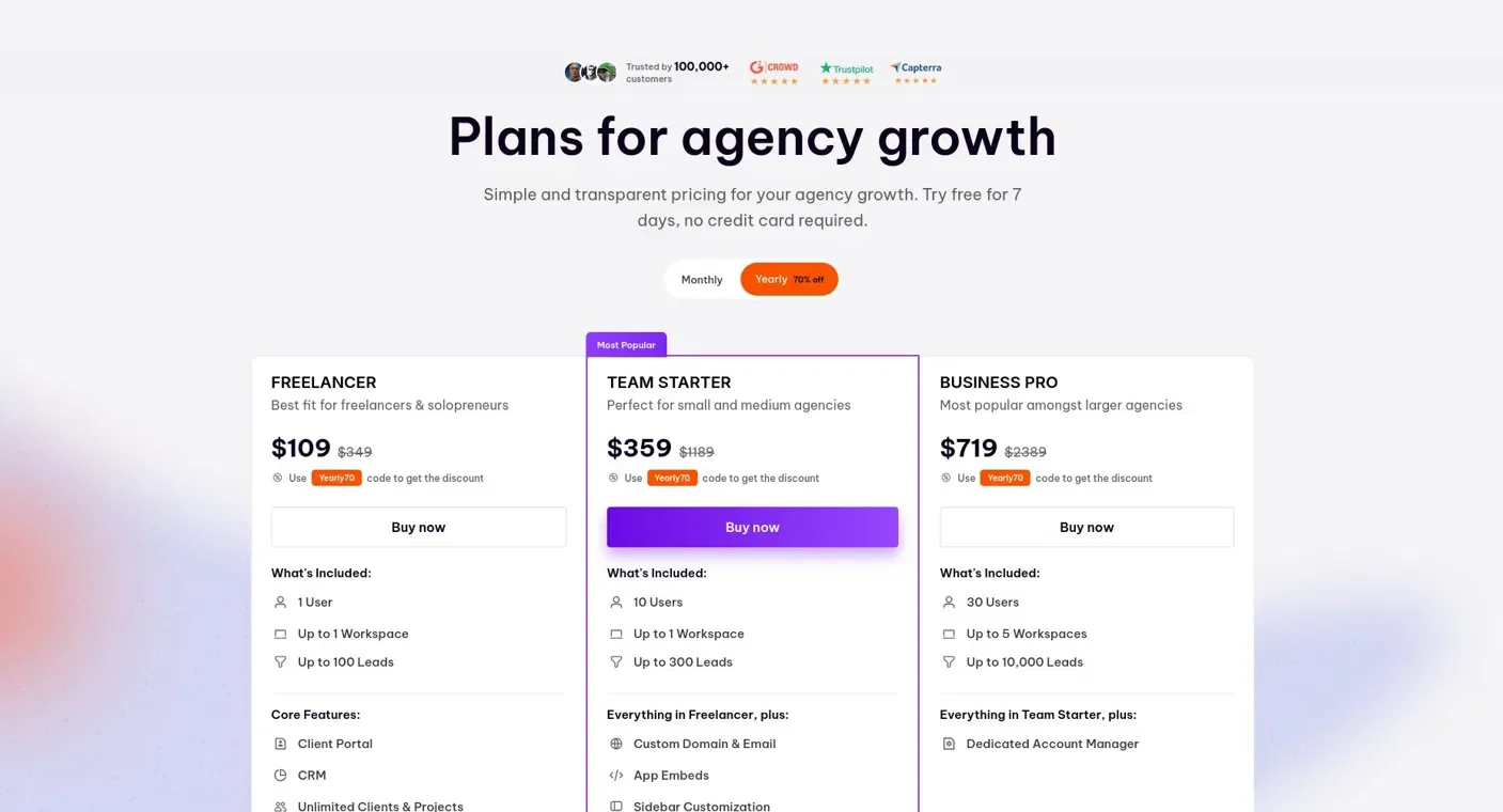 Agency Handy Pricing